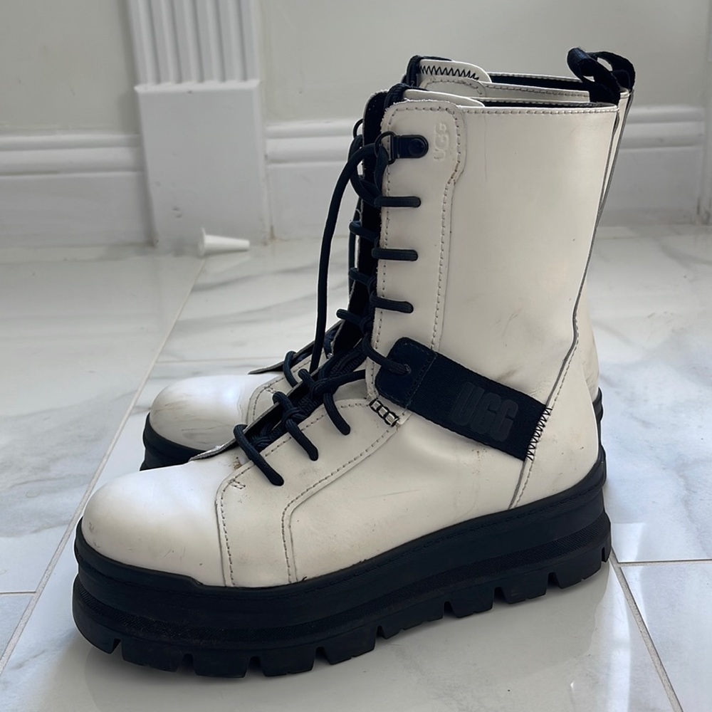 UGG Sheena Platform Combat Lace-up Boots